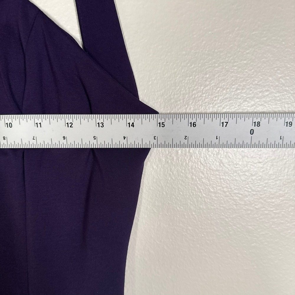 Jovani Gown Women 4 Purple Open Back Halter Neck Formal Dress Style 37592 - Picture 14 of 16